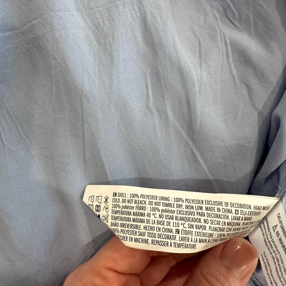 Endless Rose Light Blue Ruffled Blouse - Picture 14 of 14